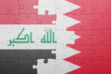 Bahreyn ve Irak Ulusal bayrak ile bulmaca