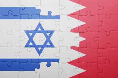Bahreyn ve İsrail ulusal bayrak ile bulmaca