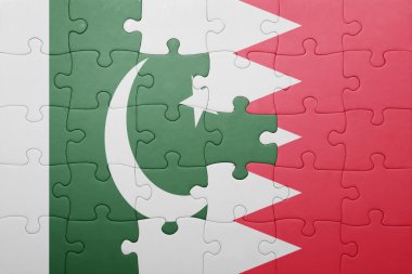 Bahreyn ve pakistan ulusal bayrak ile bulmaca