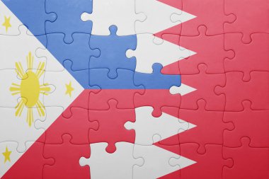 Bahreyn ve Türkiye ulusal bayrak ile bulmaca