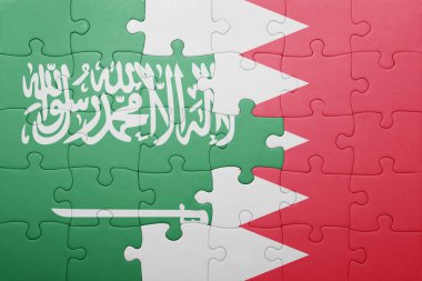 Bahreyn ve Suudi Arabistan ulusal bayrak ile bulmaca