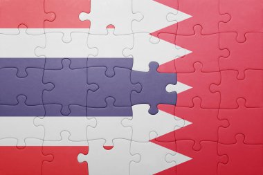 Bahreyn ve Tayland ulusal bayrak ile bulmaca