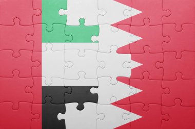 Bahreyn ve Birleşik Arap Emirlikleri bayrağı ile bulmaca