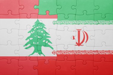 iran ve Lübnan ulusal bayrak ile bulmaca