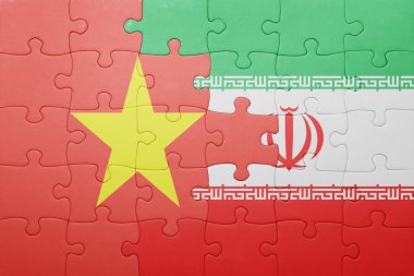 iran ve vietnam ulusal bayrak ile bulmaca