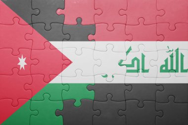 Irak ve Ürdün ulusal bayrak ile bulmaca