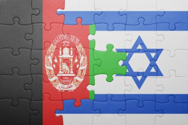 İsrail ve Afganistan Ulusal bayrak ile bulmaca