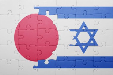 İsrail ve Japonya Ulusal bayrak ile bulmaca