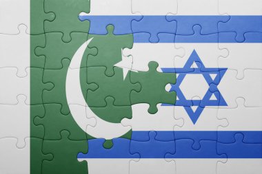 İsrail ve pakistan ulusal bayrak ile bulmaca