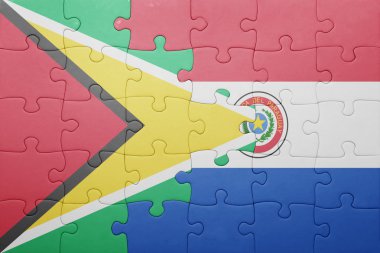 paraguay ve guyana ulusal bayrak ile bulmaca