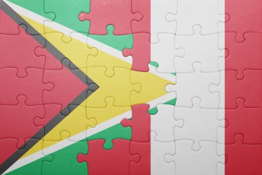 peru ve guyana ulusal bayrak ile bulmaca