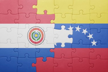 venezuela ve paraguay ulusal bayrak ile bulmaca
