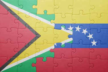 venezuela ve guyana ulusal bayrak ile bulmaca