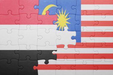 Malezya ve yemen bayrağı ile bulmaca