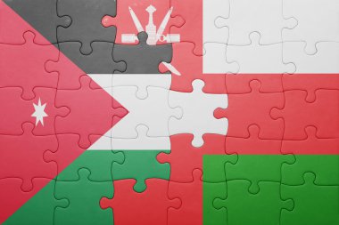 Umman ve Ürdün ulusal bayrak ile bulmaca