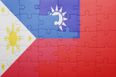 Filipinler ve Tayvan ulusal bayrak ile bulmaca