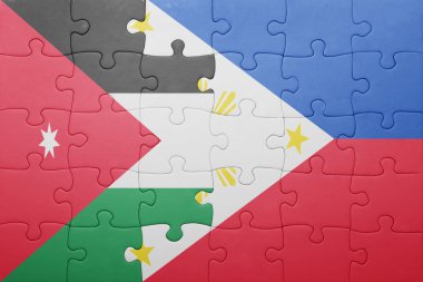 Ürdün ve Türkiye ulusal bayrak ile bulmaca