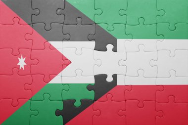 Kuveyt ve Ürdün ulusal bayrak ile bulmaca