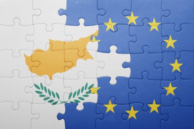 Kıbrıs ve Avrupa Birliği ulusal bayrak ile bulmaca