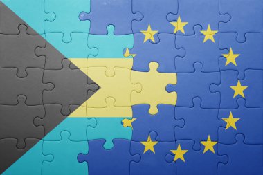 Türkiye ve Avrupa Birliği'nin ulusal bayrak ile bulmaca