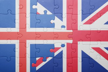 Büyük Britanya ve İzlanda ulusal bayrak ile bulmaca