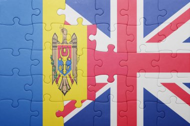 Büyük Britanya ve moldova ulusal bayrak ile bulmaca