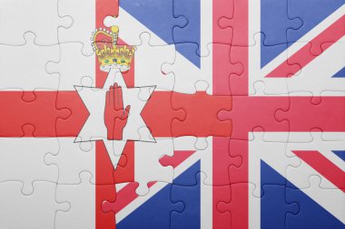 Büyük Britanya ve Kuzey İrlanda ulusal bayrak ile bulmaca