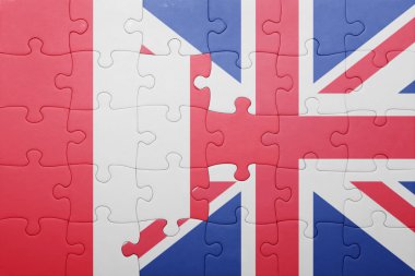 Büyük Britanya ve peru ulusal bayrak ile bulmaca