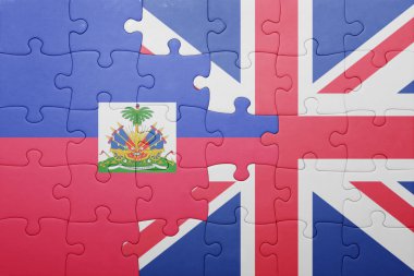Büyük Britanya ve haiti ulusal bayrak ile bulmaca