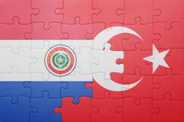 Türkiye ve paraguay ulusal bayrak ile bulmaca
