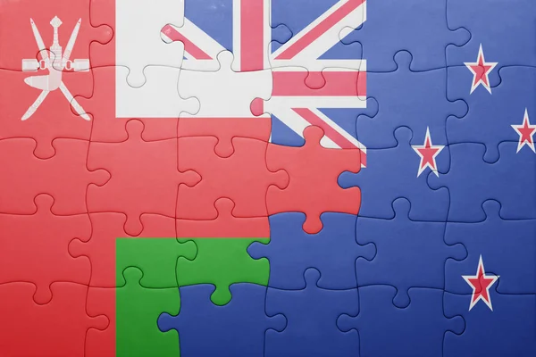 Головоломка з національним прапором Нової Зеландії — стокове фото