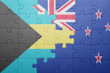 Bahamalar ve Yeni Zelanda ulusal bayrak ile bulmaca