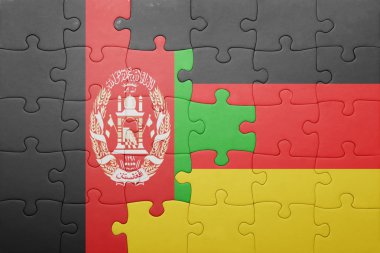 Almanya ve Afganistan Ulusal bayrak ile bulmaca