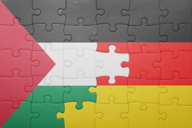 Almanya ve Filistin Ulusal bayrak ile bulmaca