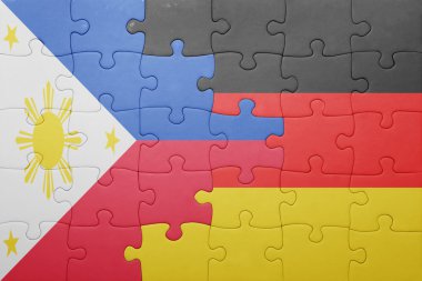 Almanya ve Türkiye ulusal bayrak ile bulmaca