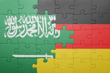 Almanya ve Suudi Arabistan bayrağı ile bulmaca