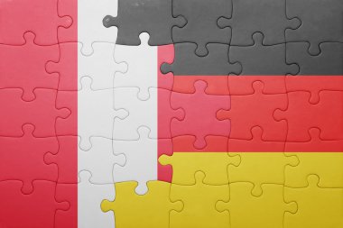 Almanya ve peru ulusal bayrak ile bulmaca