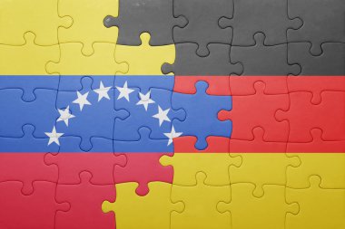 Almanya ve venezuela ulusal bayrak ile bulmaca