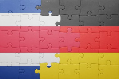 bayrağı Almanya ve Kosta Rika ile bulmaca