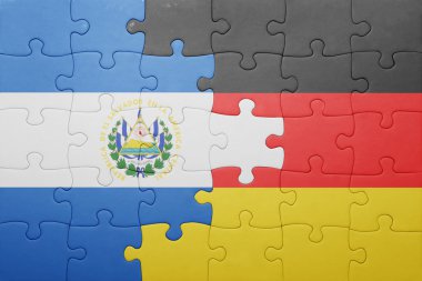Almanya ve el salvador ulusal bayrak ile bulmaca