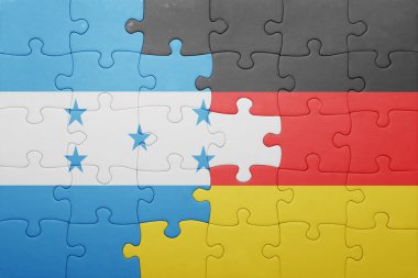 Almanya ve honduras ulusal bayrak ile bulmaca