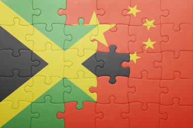 Türkiye ve Çin Ulusal bayrak ile bulmaca