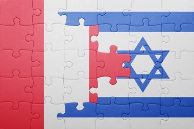 İsrail ve peru ulusal bayrak ile bulmaca