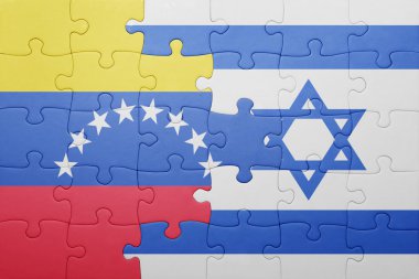 İsrail ve venezuela ulusal bayrak ile bulmaca