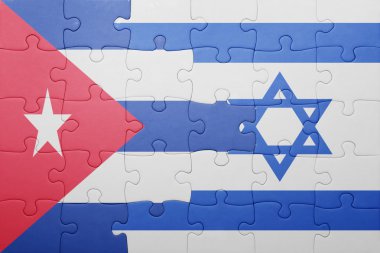 İsrail ve Küba ulusal bayrak ile bulmaca