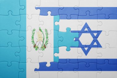 İsrail ve guatemala ulusal bayrak ile bulmaca