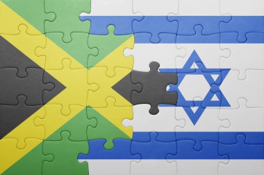 İsrail ve Türkiye ulusal bayrak ile bulmaca