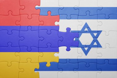 İsrail ve Ermenistan Ulusal bayrak ile bulmaca