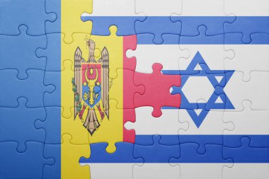 İsrail ve moldova ulusal bayrak ile bulmaca