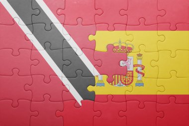trinidad ve tobago ve İspanya ulusal bayrak ile bulmaca